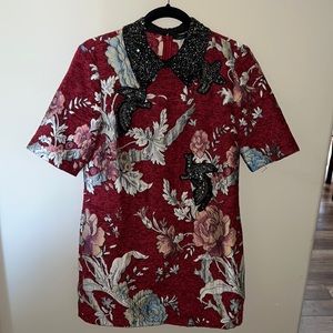 Zara Jacquard Patches Dress ASO on Alexis Rose in Schitts Creek